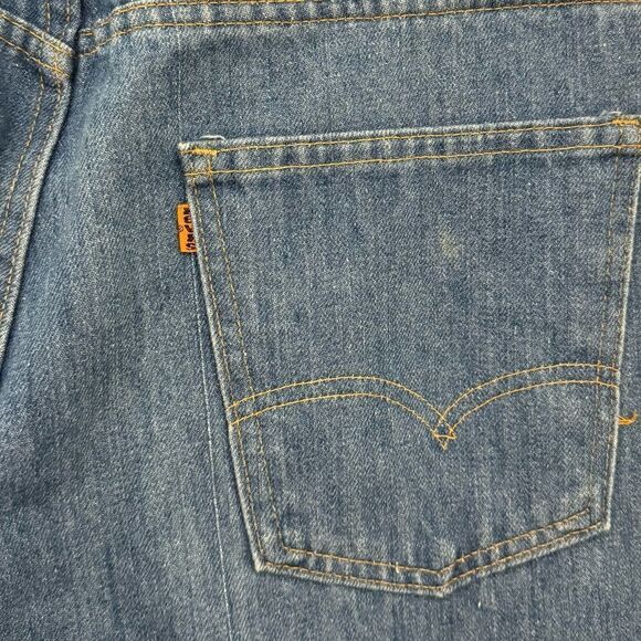 VINTAGE Orange Tab Levi’s 405 “Little E” Straight Leg Light Wash Size 32 - Picture 5 of 7